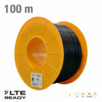 212501 ΚΑΛΩΔΙΟ Coaxial T-100 Cu CuSn/AL Fca PE Black 100m